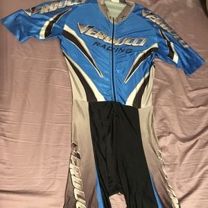 Vintage speed skating Verducci skin suit